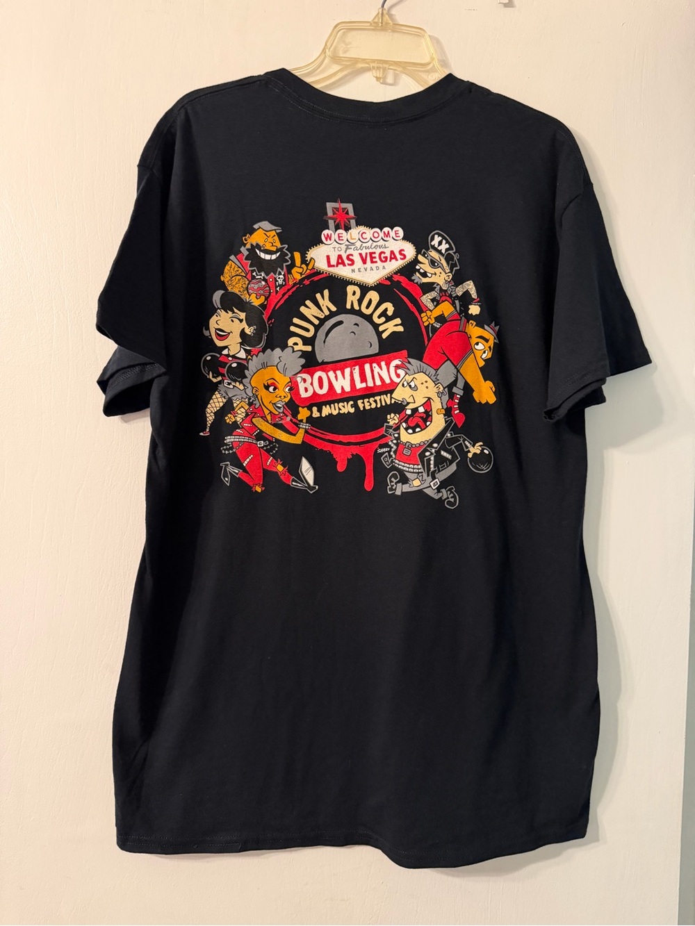 Punk Rock Bowling & Music Festival 2025 Graphic Tee - Black Red/Yellow Unisex L